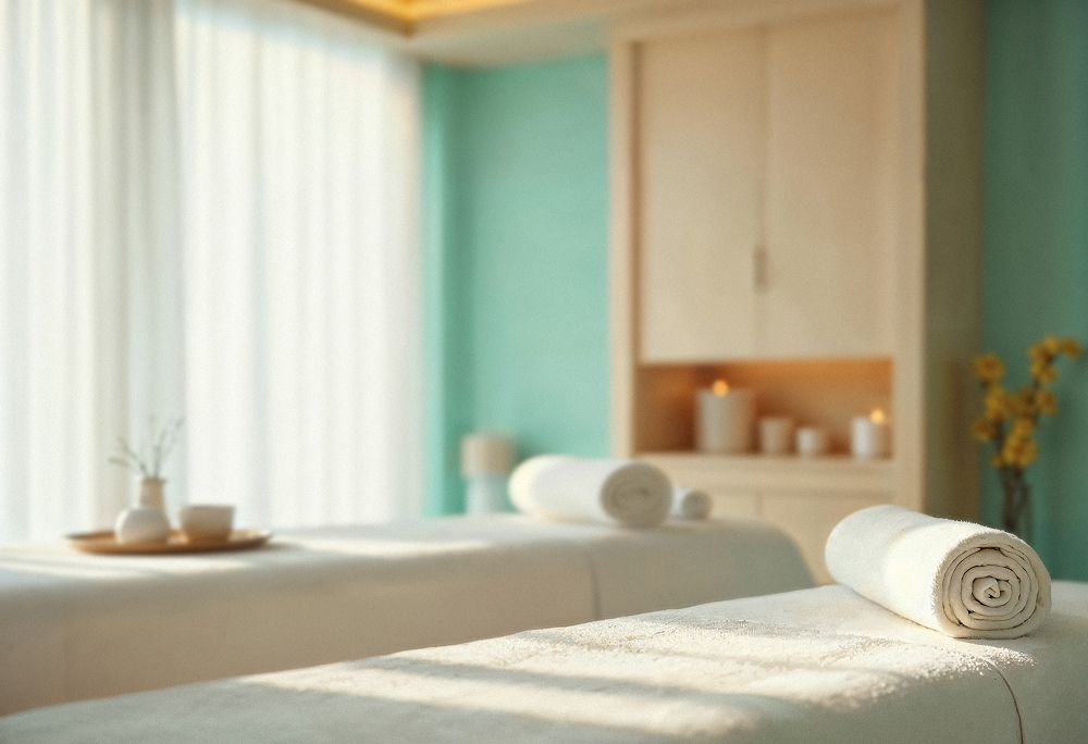 Peaceful acupuncture treatment room at Margate Acupuncture
